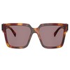 Prada PR 24ZS 22A20I Womens Square Sunglasses Poppy Tortoise 56mm - 2 of 3