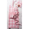 Design Imports  Buffalo Check Dishtowel Set 3 Piece, 20X30", Pink &White - 3 of 4