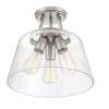 Savoy House Calhoun 3 - Light Semi-Flush Mount in  Satin Nickel - 3 of 4