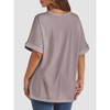 Oversized Tops for Women Summer T Shirts Workout Tees Short Sleeve Blouses Casual Tunic Tops - 3 of 4