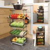 Furniinspire Utility Storage Cart Three-Layer Large-Capacity Swivel Wheel Beauty Cart Durable And Anti-Falling Suitable - 4 of 4