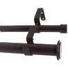 Urbanest Bouton Manhattan 1 inch 3-4 inch Double Drapery Curtain Window Rod Set - 3 of 4