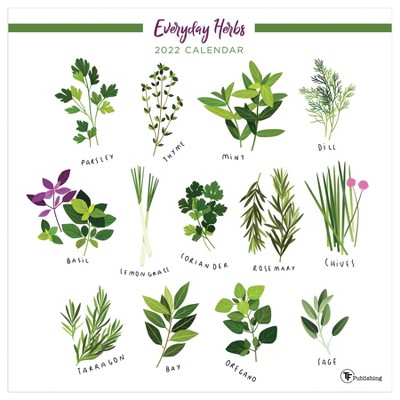 2022 Wall Calendar Herbs - The Time Factory