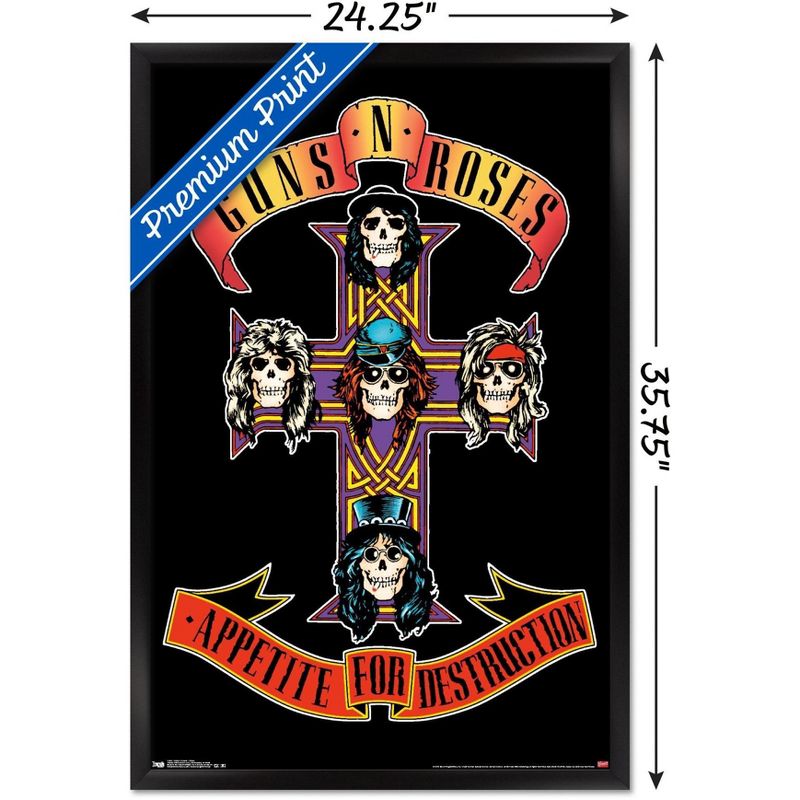 Trends International Guns N' Roses - Cross Framed Wall Poster Prints, 3 of 7