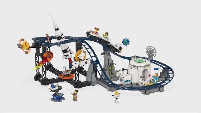 LEGO Creator Space Roller Coaster Building Toy Set 31142, 2 of 8, play video