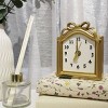 National Brand Gold Arched Tabletop Clock with Bow Detail - 2 of 3