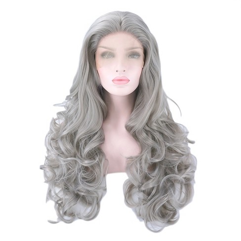 Unique Bargains Long Body Wave Lace Front Wigs Women s With Wig