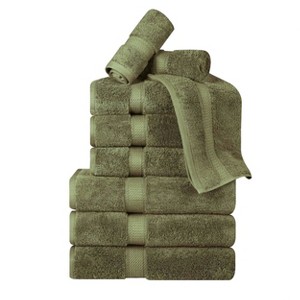 Luxury Cotton Heavyweight Ultra-Plush 9 Piece Towel Set by Blue Nile Mills - 1 of 4