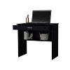 Vynxaria Modern Storage Desk, Stylish Design with Drawer and Shelf, Natural Finish, 31.5"W x 19.6"D - 2 of 4