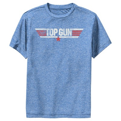 Top Gun Classic Vintage Blue & Red Movie Stars Logo Printed T-Shirt