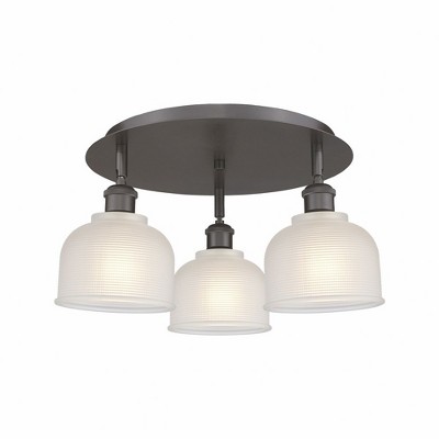 Dayton - 3 Light Flush Mount In Industrial Style-9 Inches Tall and 17.25 Inches Wide