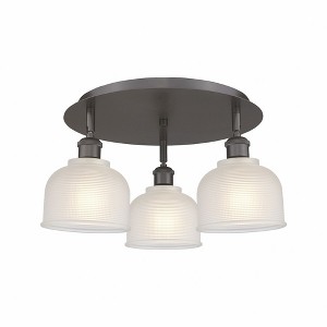 Dayton - 3 Light Flush Mount In Industrial Style-9 Inches Tall and 17.25 Inches Wide - 1 of 1