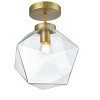 Elegant Lighting Lawrence 10 Inch Flush Mount Clear Shade in Satin Gold - 3 of 4