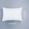 2 Pack Cotton Down Alternative Toddler Pillows, Soft and Breathable Travel Small Pillows, 13x18inches, White - NTBAY - 3 of 4