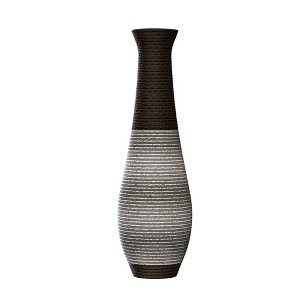 Racxily 39" Decorative Floor Vase, Woven Textured Finish for Living Room & Entryway - 1 of 4