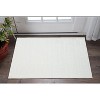 HomeRoots 3' X 5' White Abstract Washable Non Skid Area Rug - 2 of 4