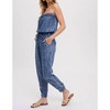 Women's Comfy Washed Tube Denim Jumper - BluIvy - 3 of 4