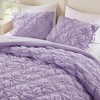 Gulches Bloom 2 Piece Purple Floral Quilted Microfiber Twin Comforter Set - 4 of 4