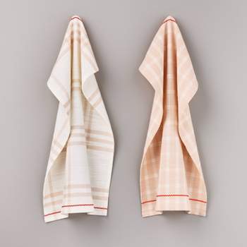 2ct Mixed Plaid Kitchen Towel Set - Hearth & Hand™ with Magnolia