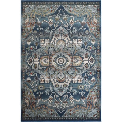 Rugs America Sela Jr50a Eclipse Transitional Vintage Blue Area Rug For ...