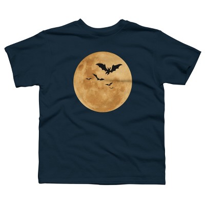 Boy's Design By Humans Halloween - Moon By MonkeyStore T-Shirt