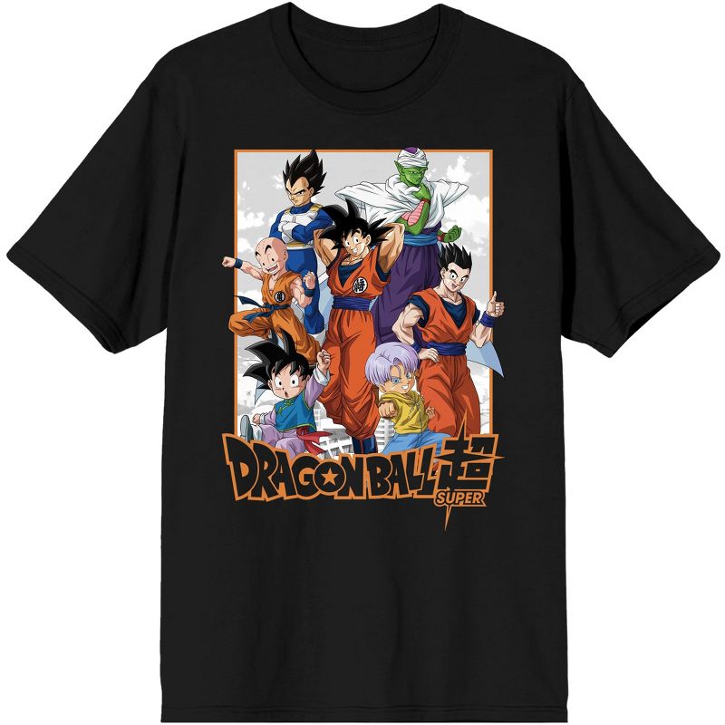Dragon Ball Super Group Art Men's Black T-shirt, 1 of 3