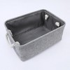 Unique Bargains Fabric Collapsible Sturdy Spacious Storage Bins 3 Pcs - 3 of 4
