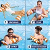 Aqua Leisure 4-in-1 Monterey Hammock Water Floats and Inflatables - Orange - 2 of 3