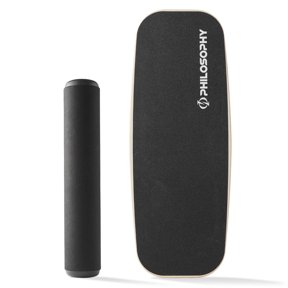 Philosophy Gym Balance Board - Wooden Balance Trainer with Adjustable Stoppers - thumbnail 2