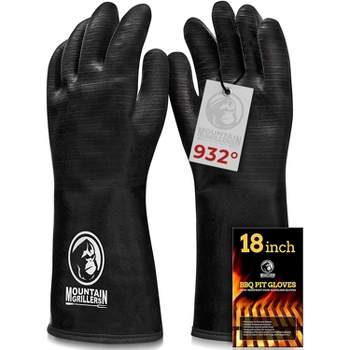Mountain Grillers 14in High Temperature Fire Pit Gloves For Smoker