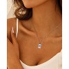 Molenia Dainty Gold Necklace for Women: 925 Sterling Silver Mother of Pearl Necklace Shell Square Pendant Butterfly Necklace Fashion Jewelry Gifts - 4 of 4