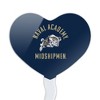 US Naval Academy Midshipmen Heart Love Cupcake Picks Toppers Decoration Set of 6 - 2 of 4