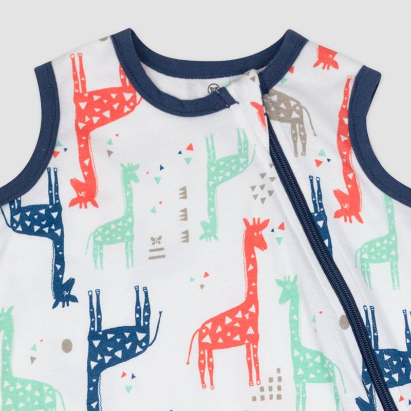 Honest Baby Organic Cotton Interlock Wearable Blanket - Giraffes, 2 of 3