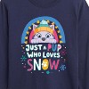Boys' - Paw Patrol - Just A Pup Who Loves Snow Long Sleeve Graphic T-Shirt - 2 of 4