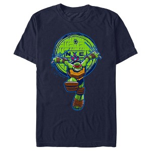 Men's Teenage Mutant Ninja Turtles Raphael in Action T-Shirt - 1 of 4