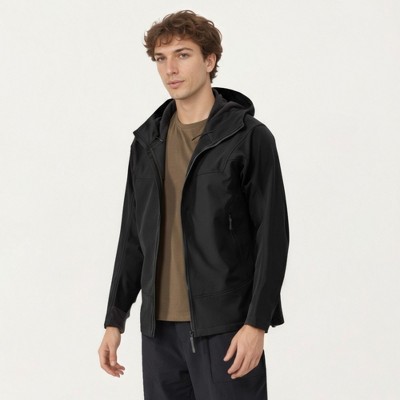 Anna-Kaci Active Men's Full Zip Hooded Jacket with Adjustable Drawstrings and Front Zip Pockets