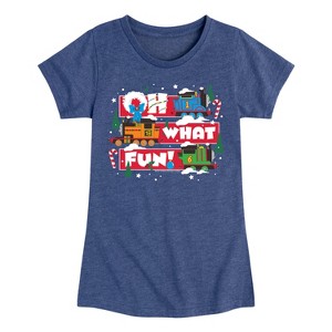 Girls' - Thomas and Friends - Oh What Fun Fitted Short Sleeve Graphic T-Shirt - 1 of 4