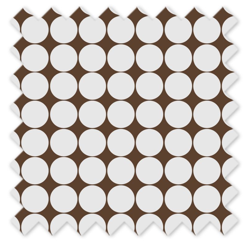Bacati - Large Dots Chocolate Cotton Printed Single Curtain Panel, 4 of 5