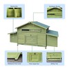 Kumasinova Large 11.12 Sq Ft Outdoor Chicken Coop,67.7" Poultry House with 2 Nesting Boxes,Wooden Poultry Cage with Chicken Run&Free-Range Doors - 4 of 4