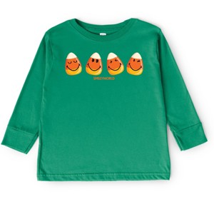SmileyWorld Candy Corn Smiles - Toddler Long Sleeve Graphic Tee and Youth Long Sleeve Graphic T-Shirt - 1 of 3