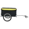 VidaXL Bike Trailer Black and Yellow 143.3 lb - 2 of 4