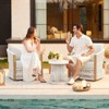 Spruce & Spring Outdoor Wood Patio Furniture Swivel Chair - 2 of 4