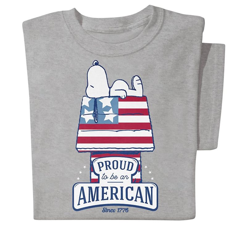 Collections Etc Snoopy Proud American T-shirt, 3 of 5