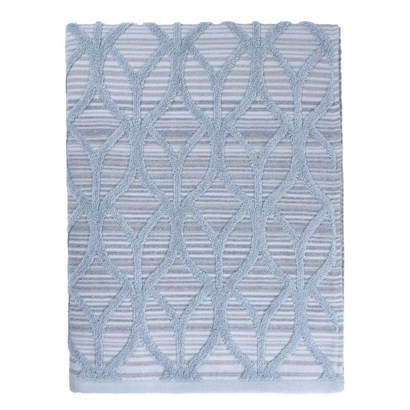 Alev Jacquard Bath Towel Blue - Linum Home Textiles, 2 of 4