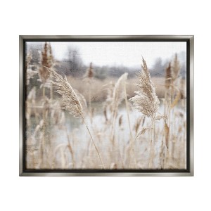 Stupell Industries Rural Pampas Grass Reeds Lakeside Pond MarshFloater Canvas Wall Art - 1 of 4