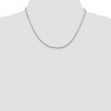 Black Bow Jewelry 1.25mm Sterling Silver Diamond Cut Solid Round Franco Chain Necklace - 2 of 4