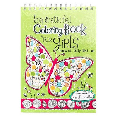 Inspirational Coloring Book for Girls - (Hardcover)