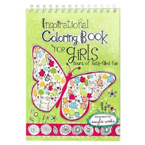 Inspirational Coloring Book for Girls: Hours of Faith-Filled Fun - (Hardcover) - 1 of 1