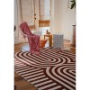 Lany Space Curvy Brown Stripes Design Rug - 4 of 4