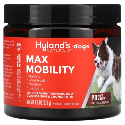 Hyland's Naturals Max Mobility, For Dogs, BBQ Chicken, 90 Soft Chews, 9.5 oz (270 g)